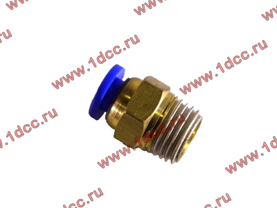 Фитинг (бронза, прямой, П конус 10) d-6 HOWO (ХОВО)  фото 1 Брянск